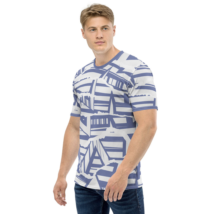 Premium Men's Jersey - White-Blue Ship