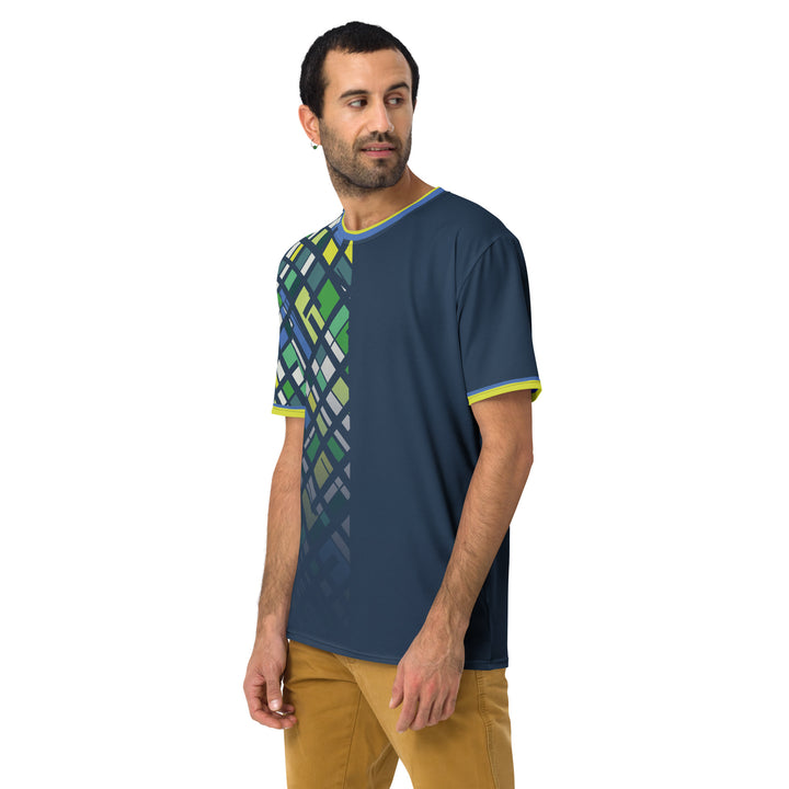 Premium Men's Jersey - Blue-Green Barrier