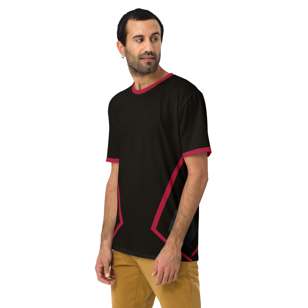 Premium Men's Jersey - Black-Red Hero