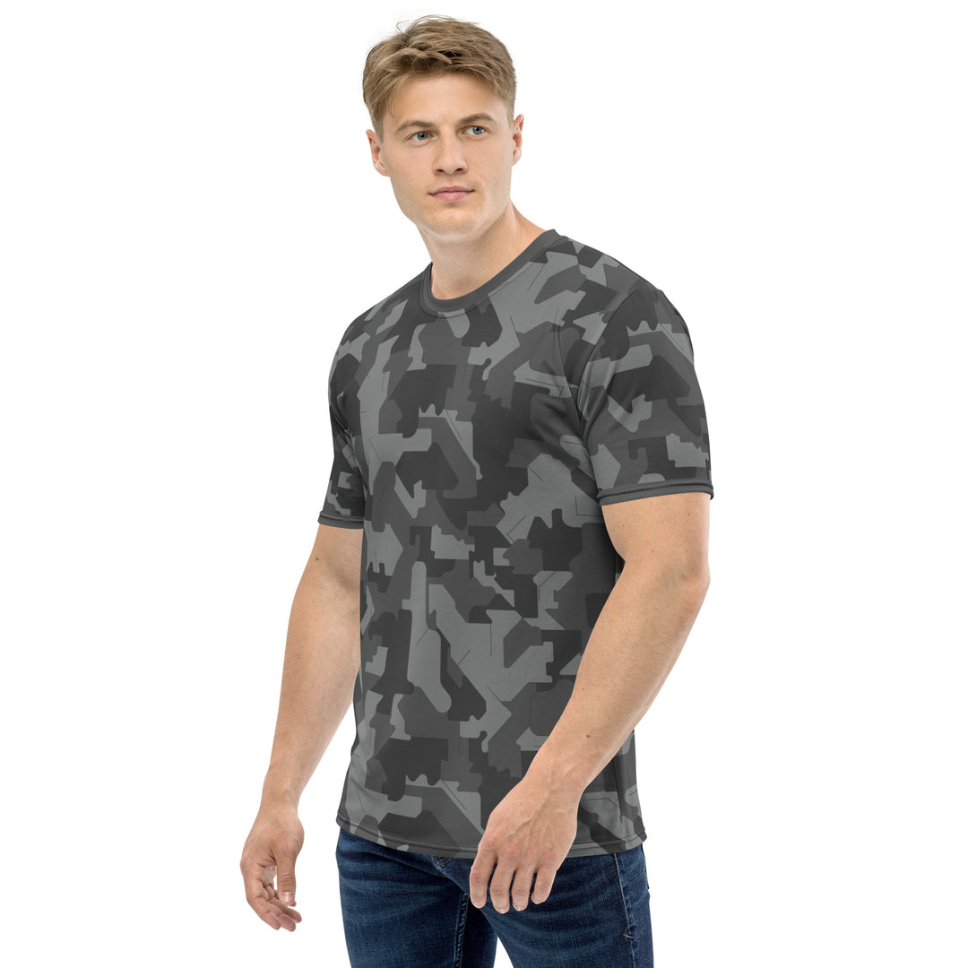 Premium Men's Jersey - Grey Camouflage