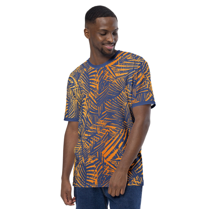 Premium Men's Jersey - Blue-Orange Leaves