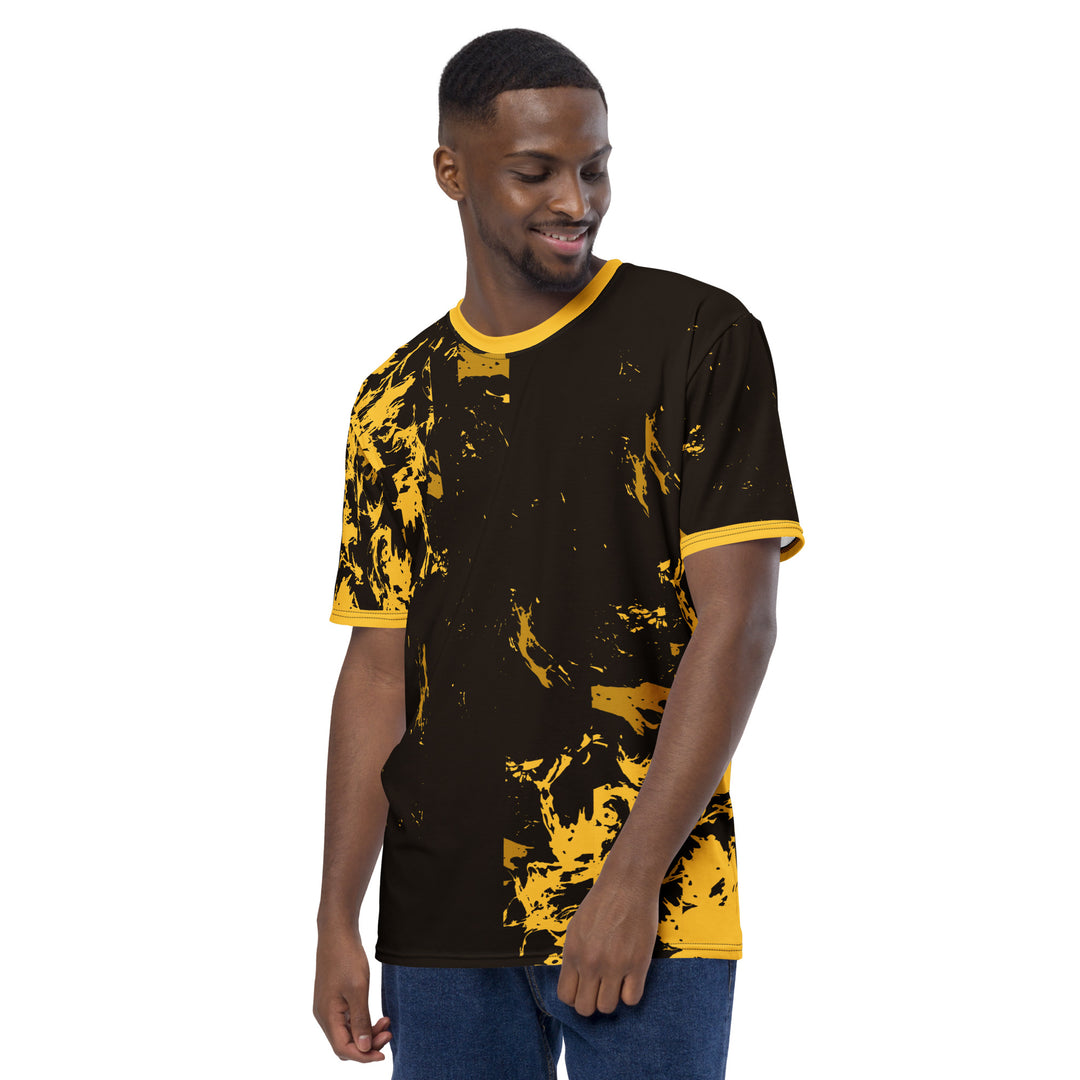 Premium Men's Jersey - Black-Yellow Desire