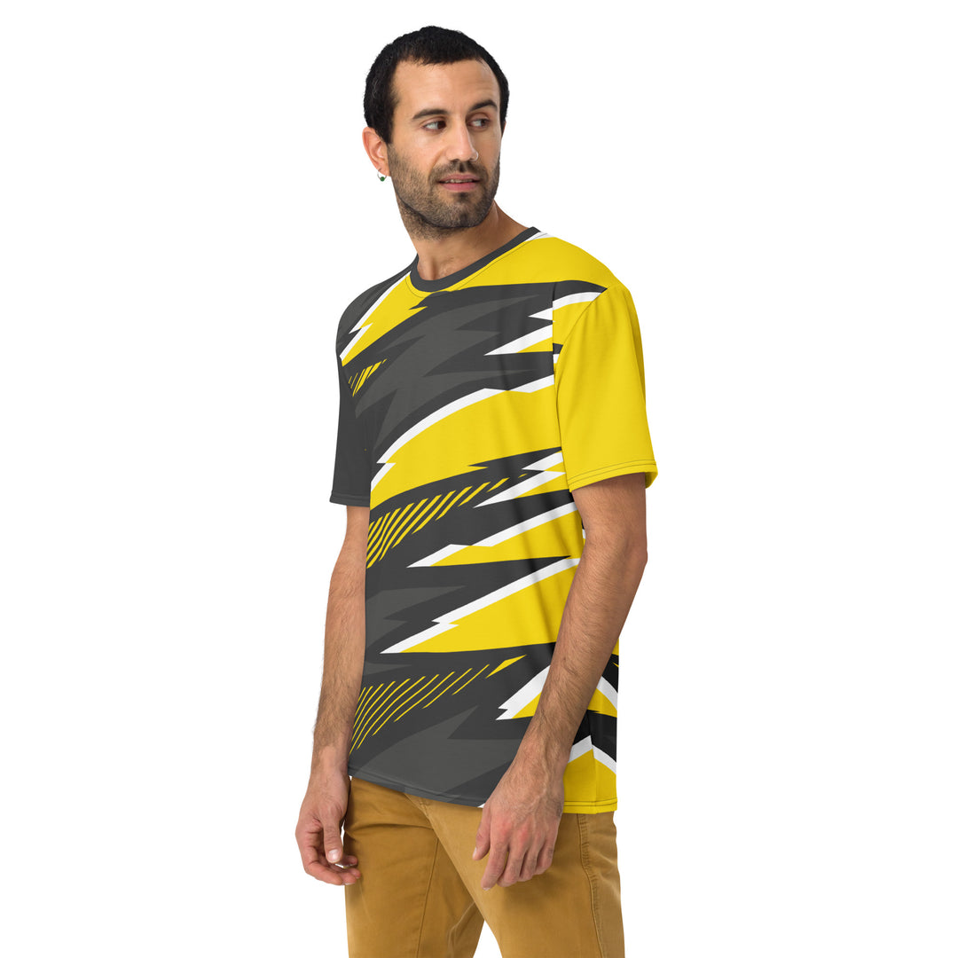 Premium Men's Jersey - Grey-Yellow Top