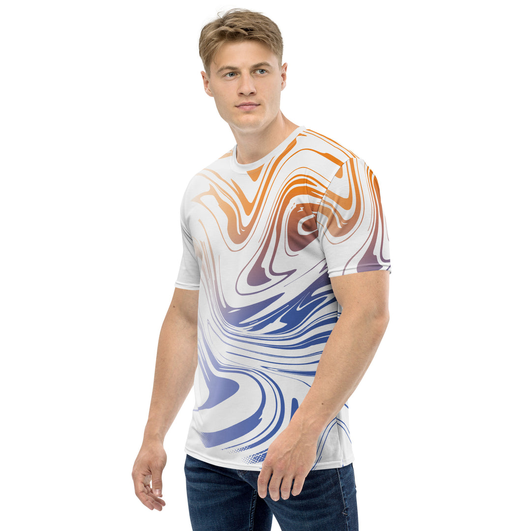 Premium Men's Jersey - White-Blue Blend