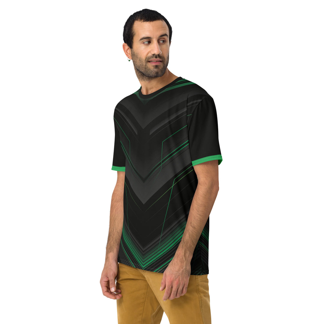 Premium Men's Jersey - Black-Green Engine