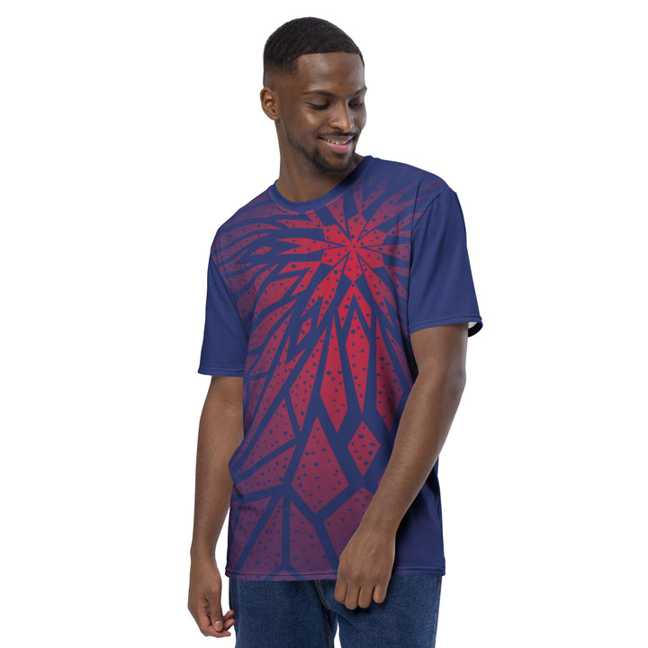 Premium Men's Jersey - Red-Purple Sun