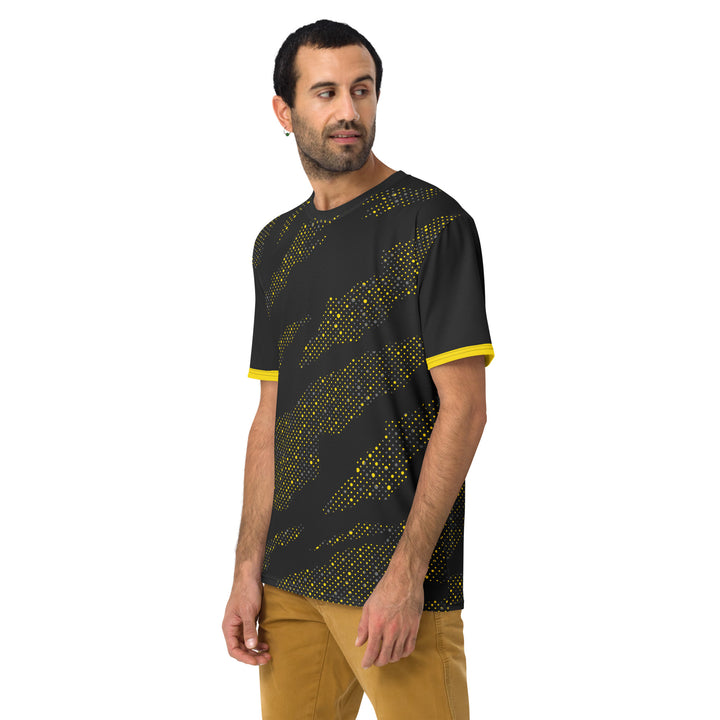 Premium Men's Jersey - Black-Yellow Cosmos