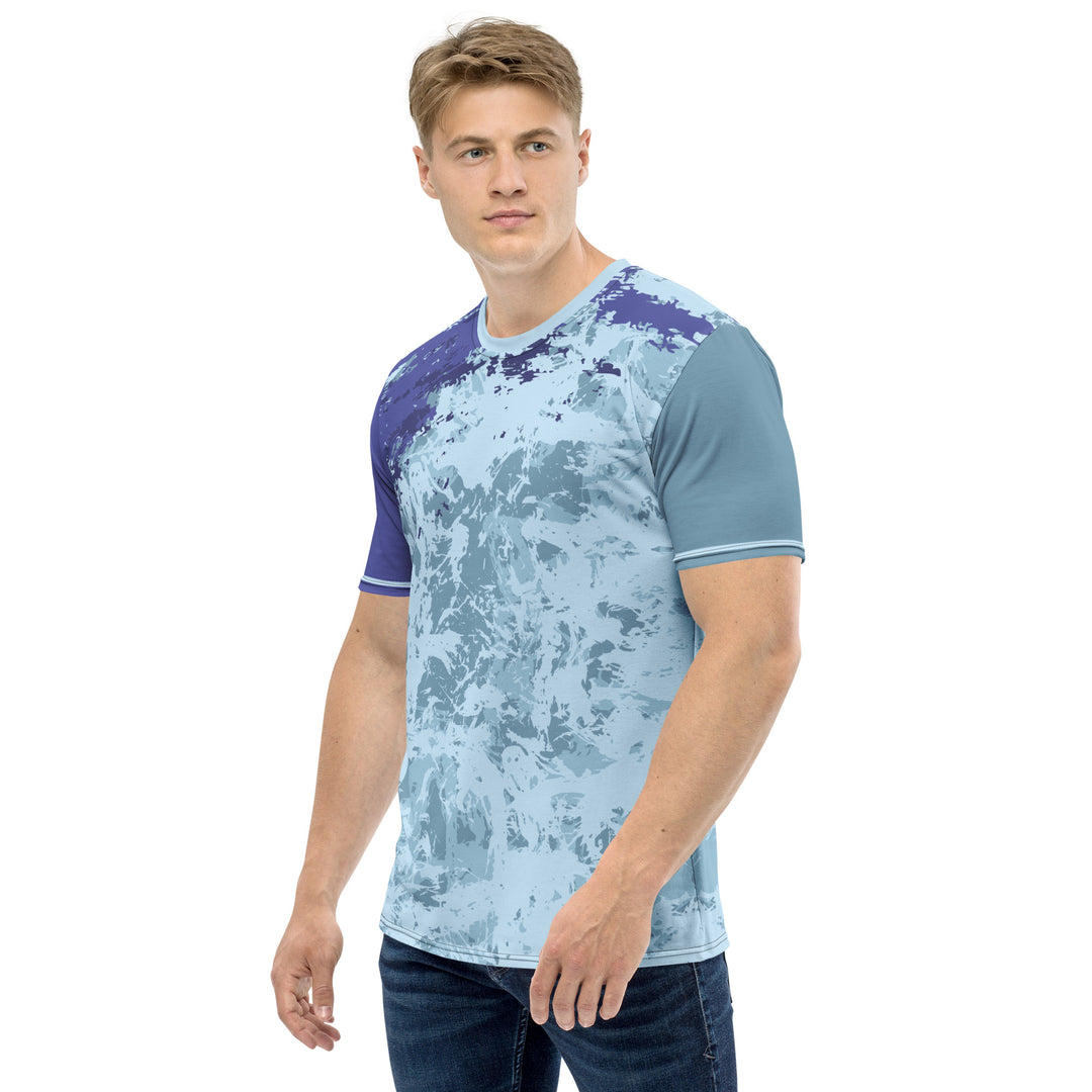 Premium Men's Jersey - Turquoise-Purple Beach