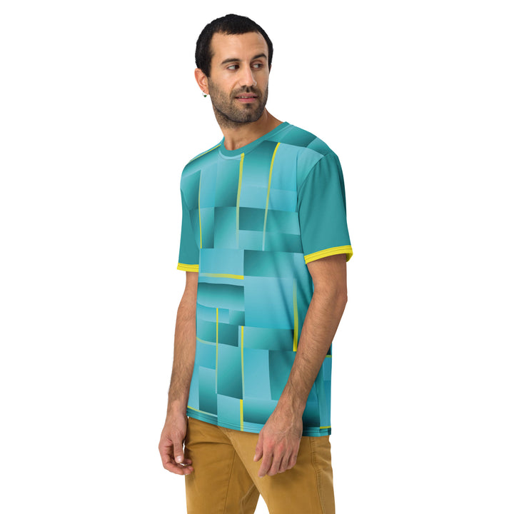 Premium Men's Jersey - Green-Yellow Riddle