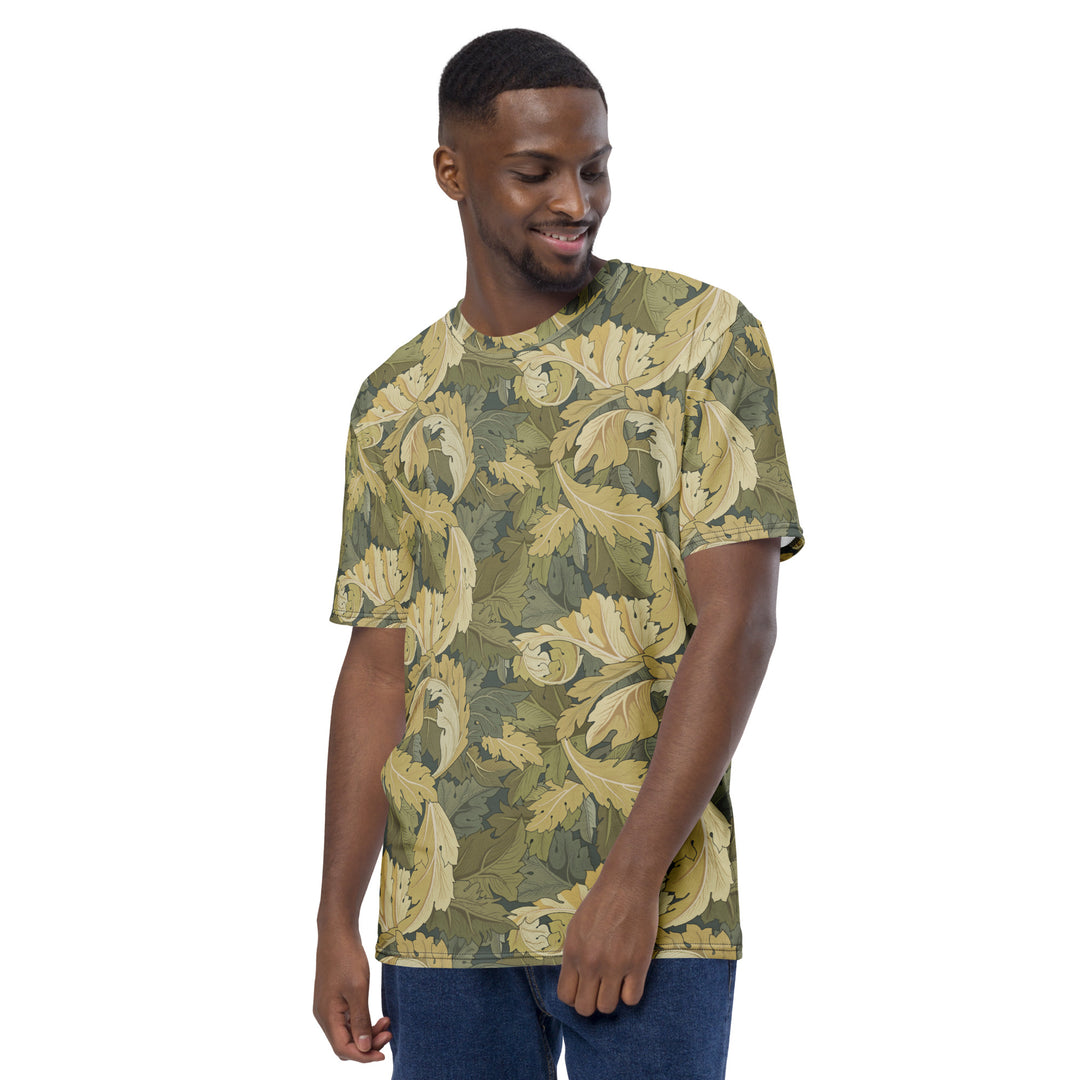 Premium Men's Jersey - Beige Leaves