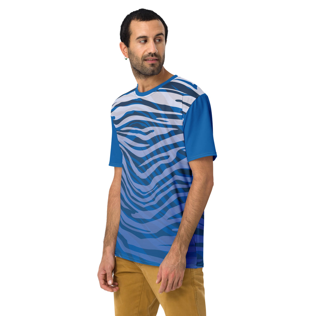 Premium Men's Jersey - Blue-White Safari