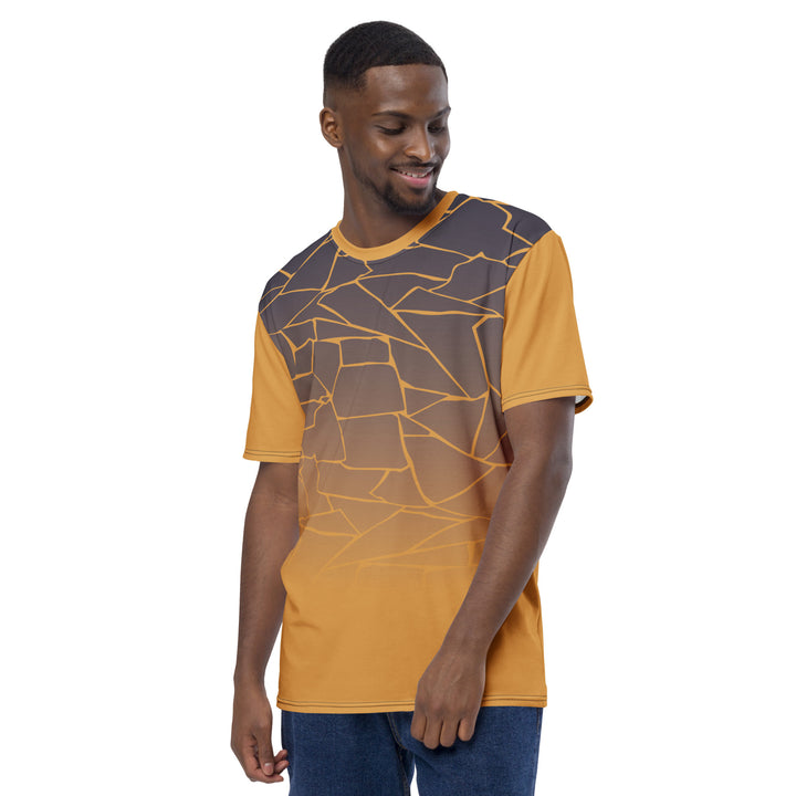 Premium Men's Jersey - Yellow-Grey Lava