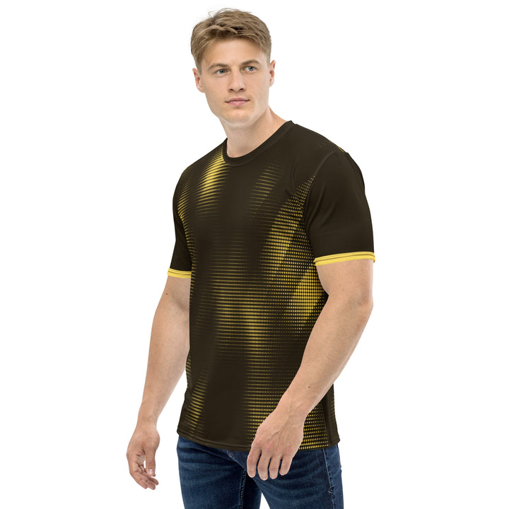 Premium Men's Jersey - Black-Yellow Stripes