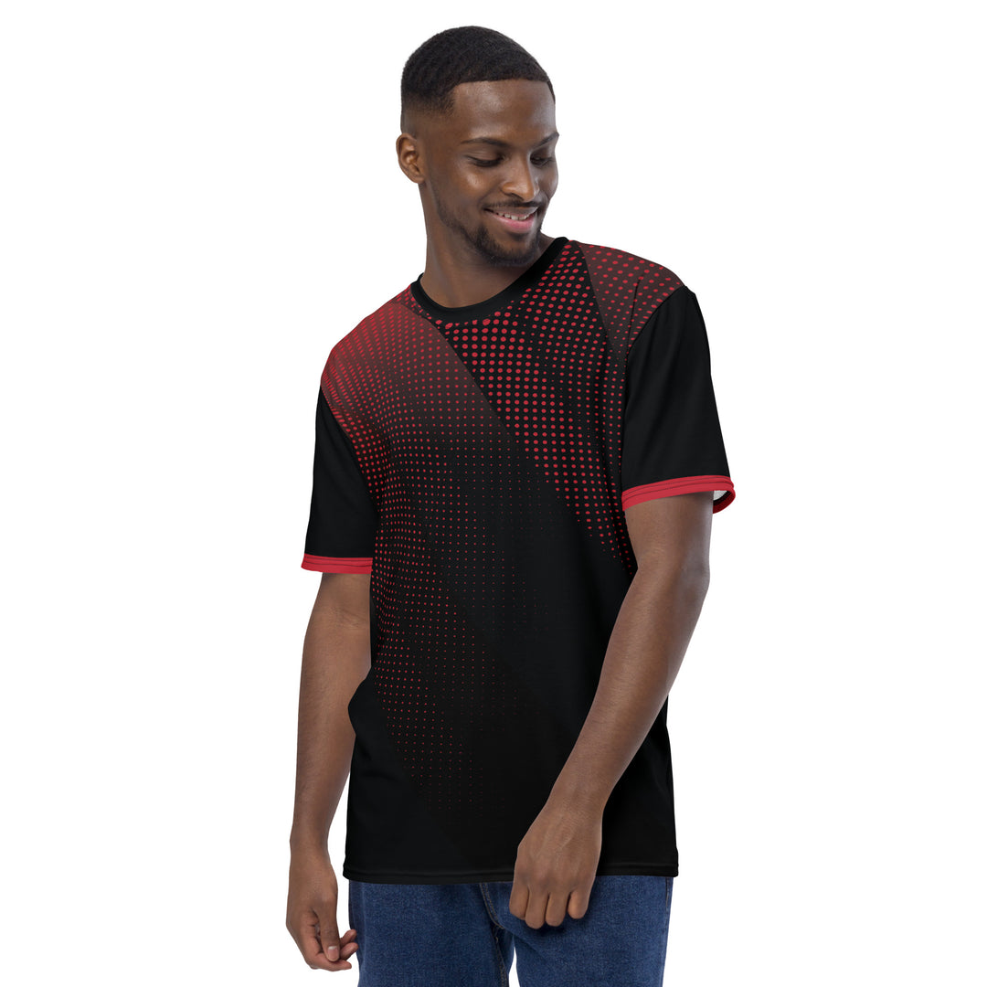 Premium Men's Jersey - Black-Red Shine