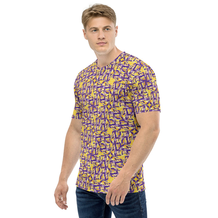 Premium Men's Jersey - Yellow-Purple Deception