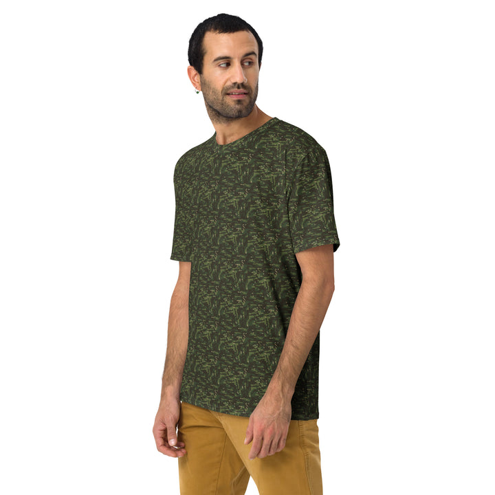 Premium Men's Jersey - Green-Brown Camouflage