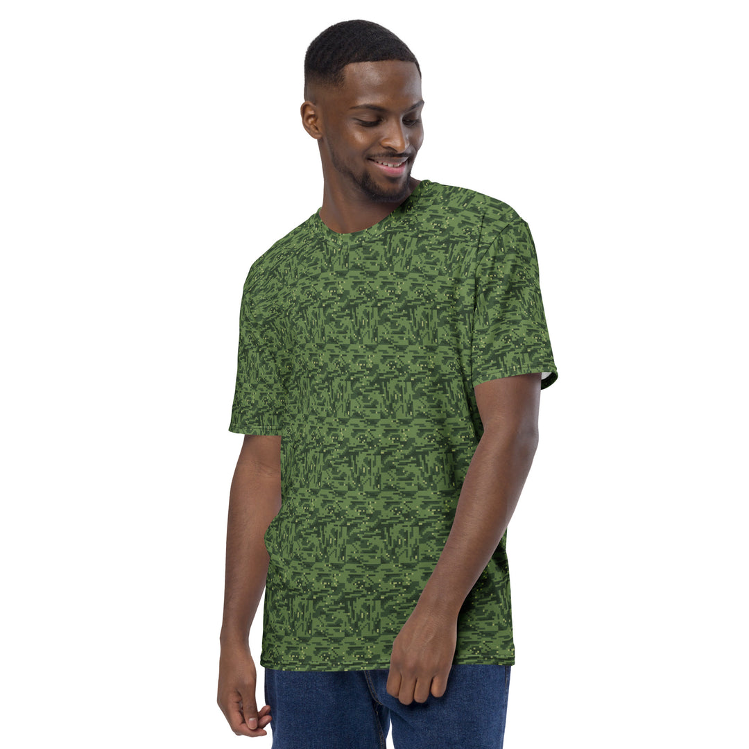 Premium Men's Jersey - Green Camouflage