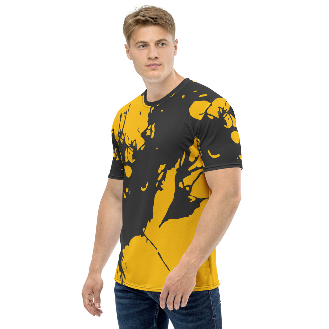 Premium Men's Jersey - Yellow-Black Blob