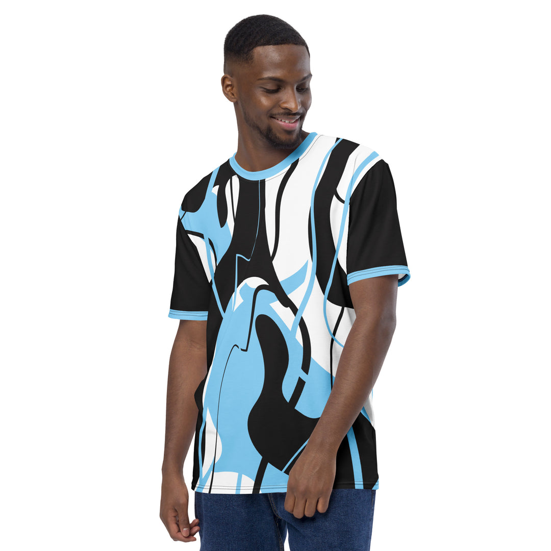 Premium Men's Jersey - Blue-Black Art