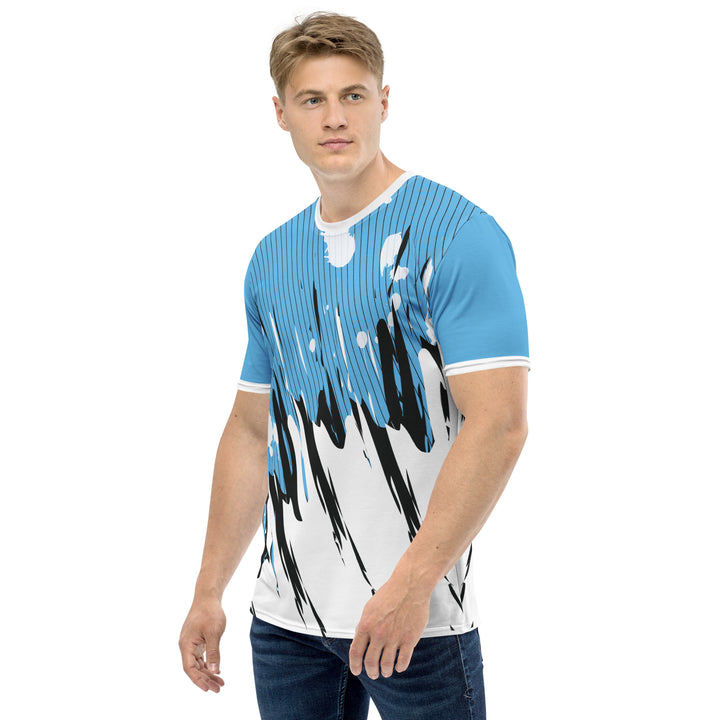 Premium Men's Jersey - Blue-White Splash