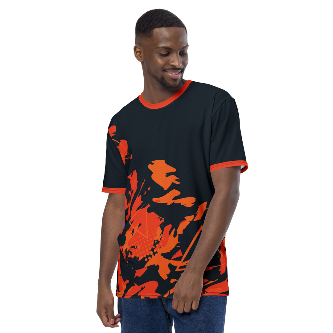 Premium Men's Jersey - Black-Orange Flicker