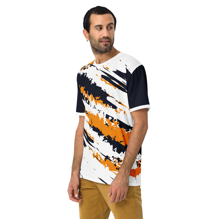 Premium Men's Jersey - White-Orange Ruin