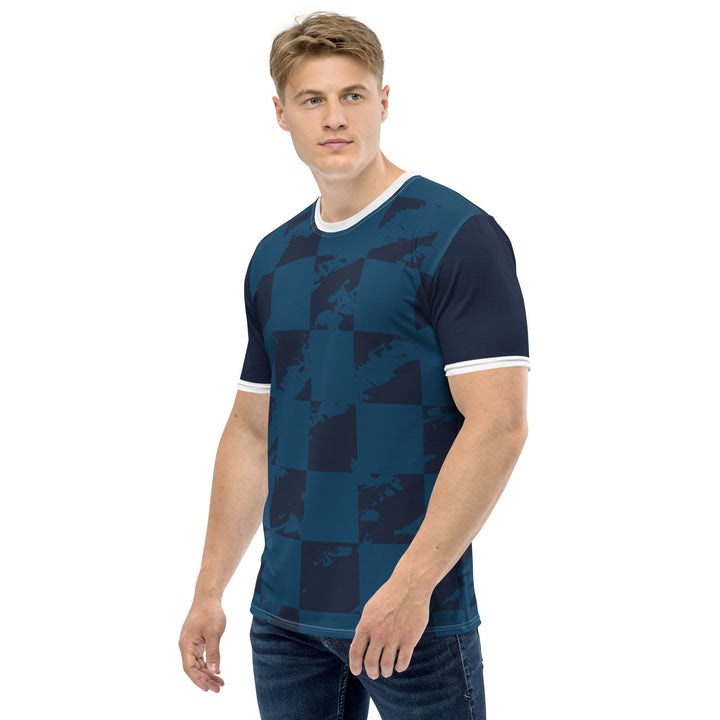 Premium Men's Jersey - Blue-White Finish