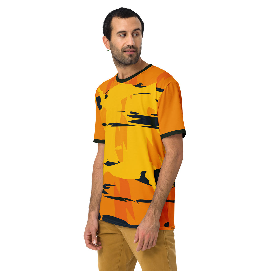 Premium Men's Jersey - Orange-Black Sea