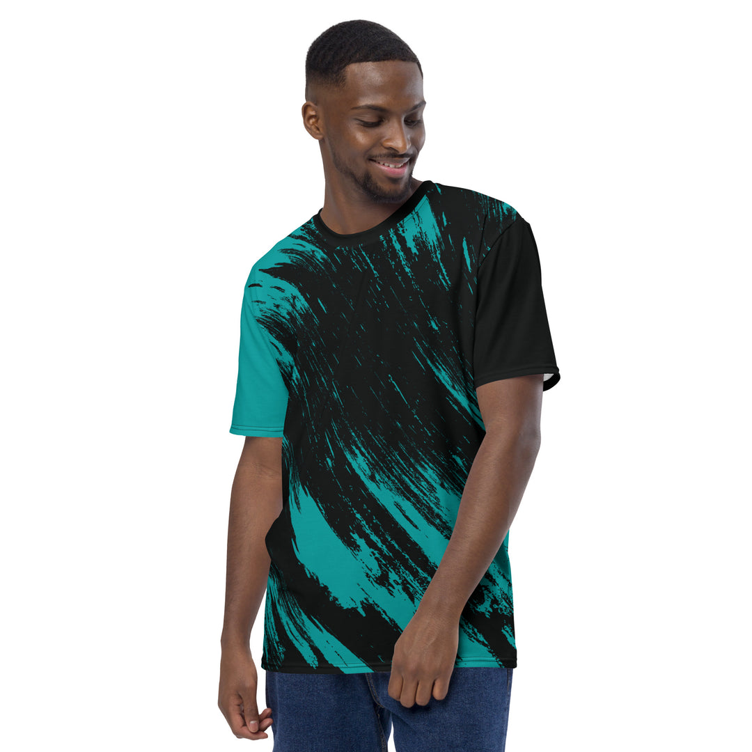 Premium Men's Jersey - Turquoise-Black Fight