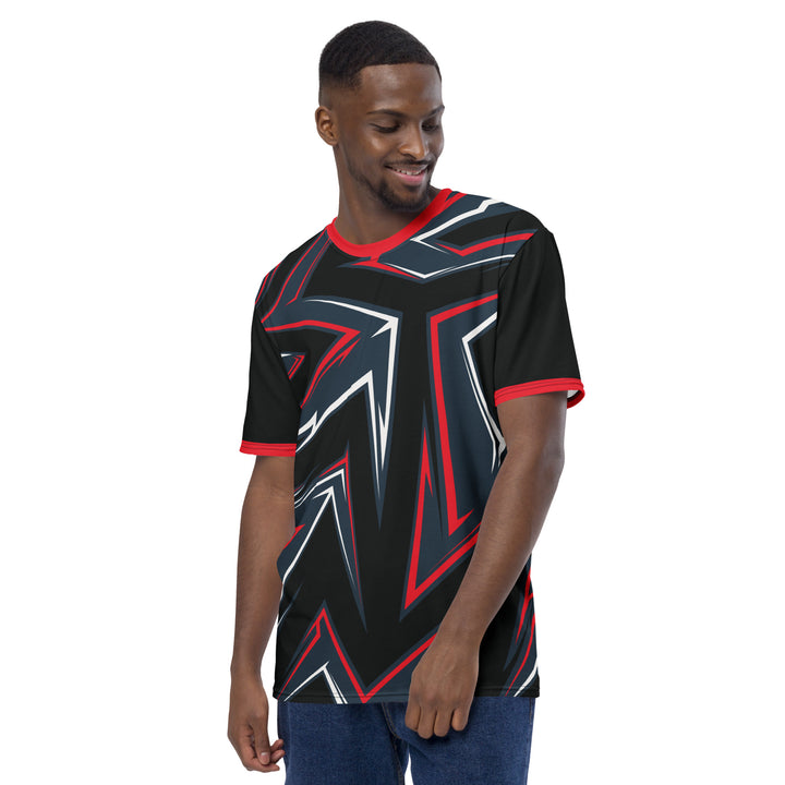 Premium Men's Jersey - Black-Red Arrow