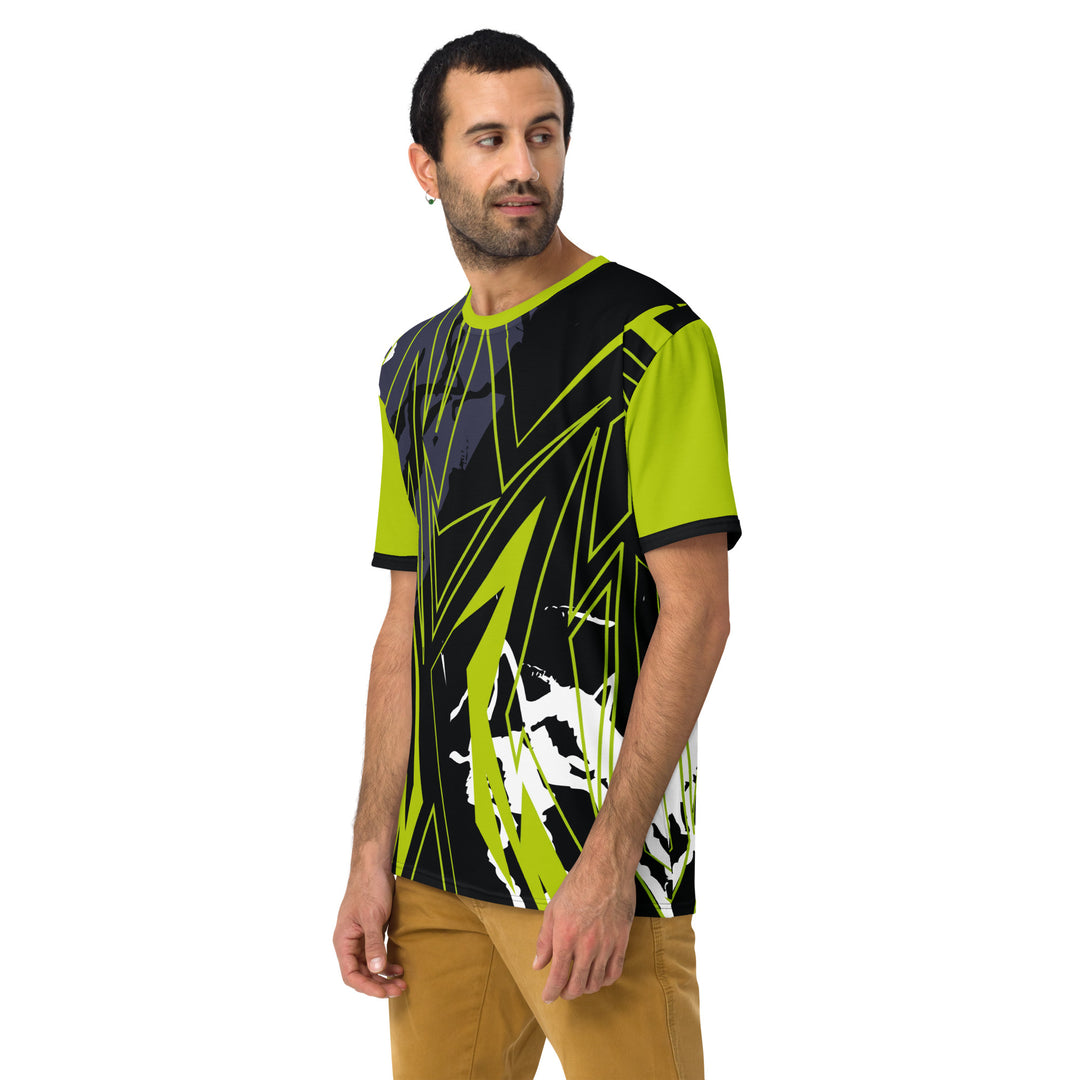 Premium Men's Jersey - Green-Black Plan