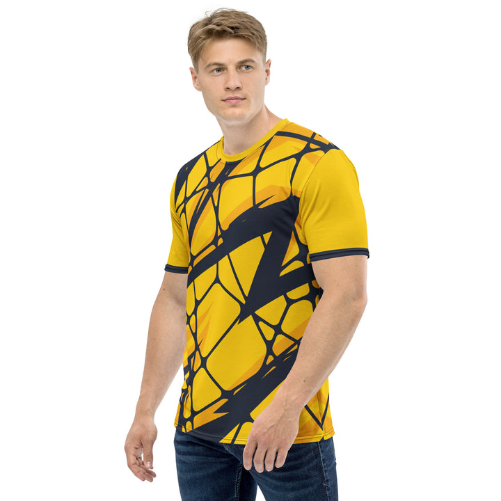 Premium Men's Jersey - Yellow-Black Net