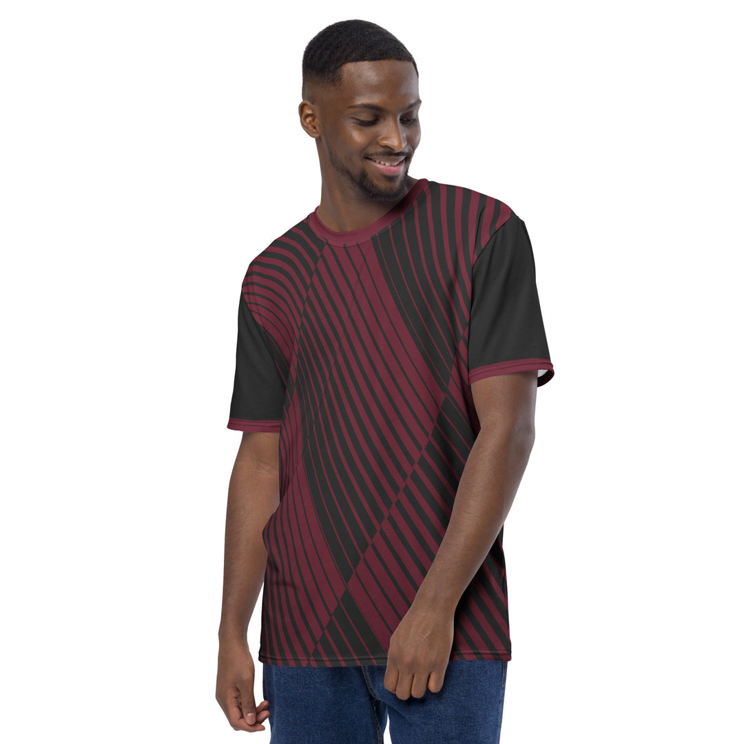 Premium Men's Jersey - Black-Red Check