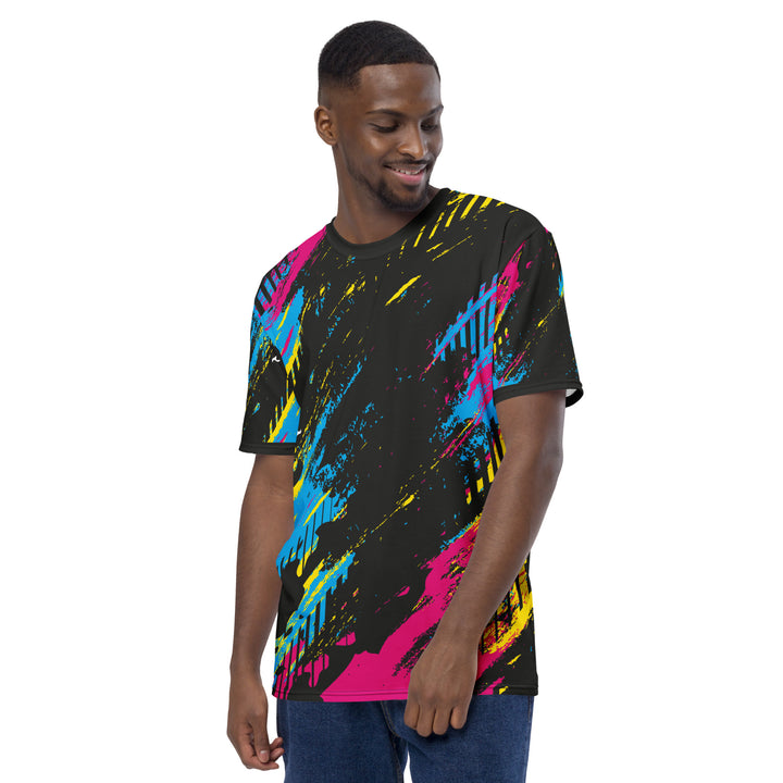 Premium Men's Jersey - Black-Pink Overdraw