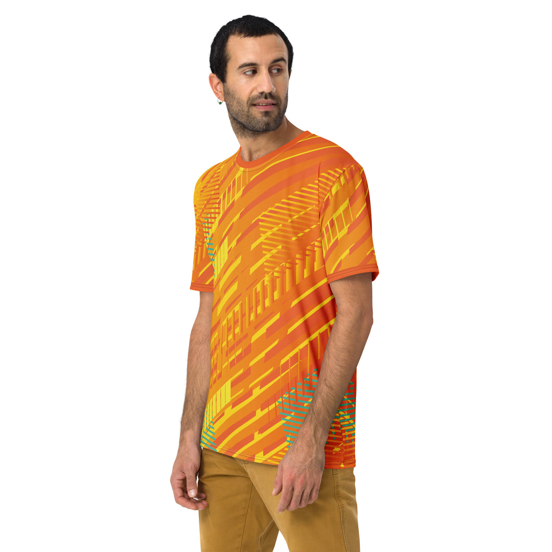 Premium Men's Jersey - Orange-Yellow Lane