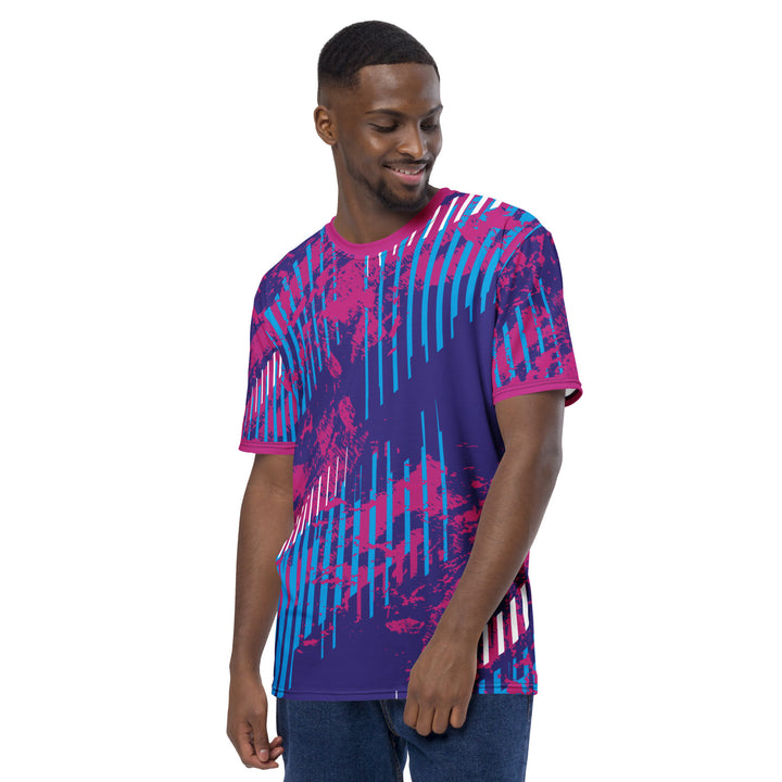 Premium Men's Jersey - Purple-Pink Fence