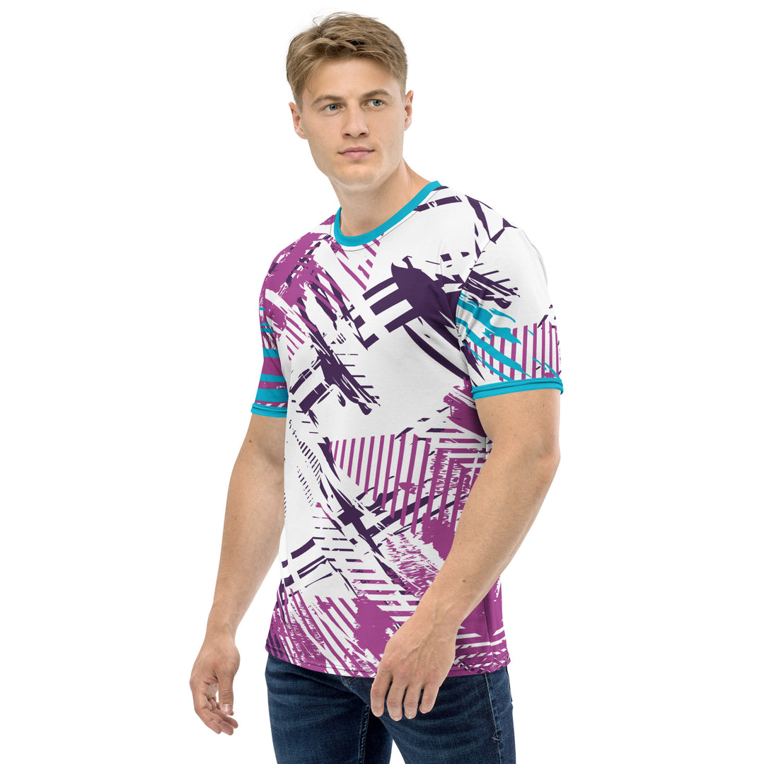 Premium Men's Jersey - White-Pink Track