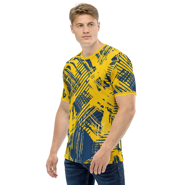 Premium Men's Jersey - Yellow-Blue Track