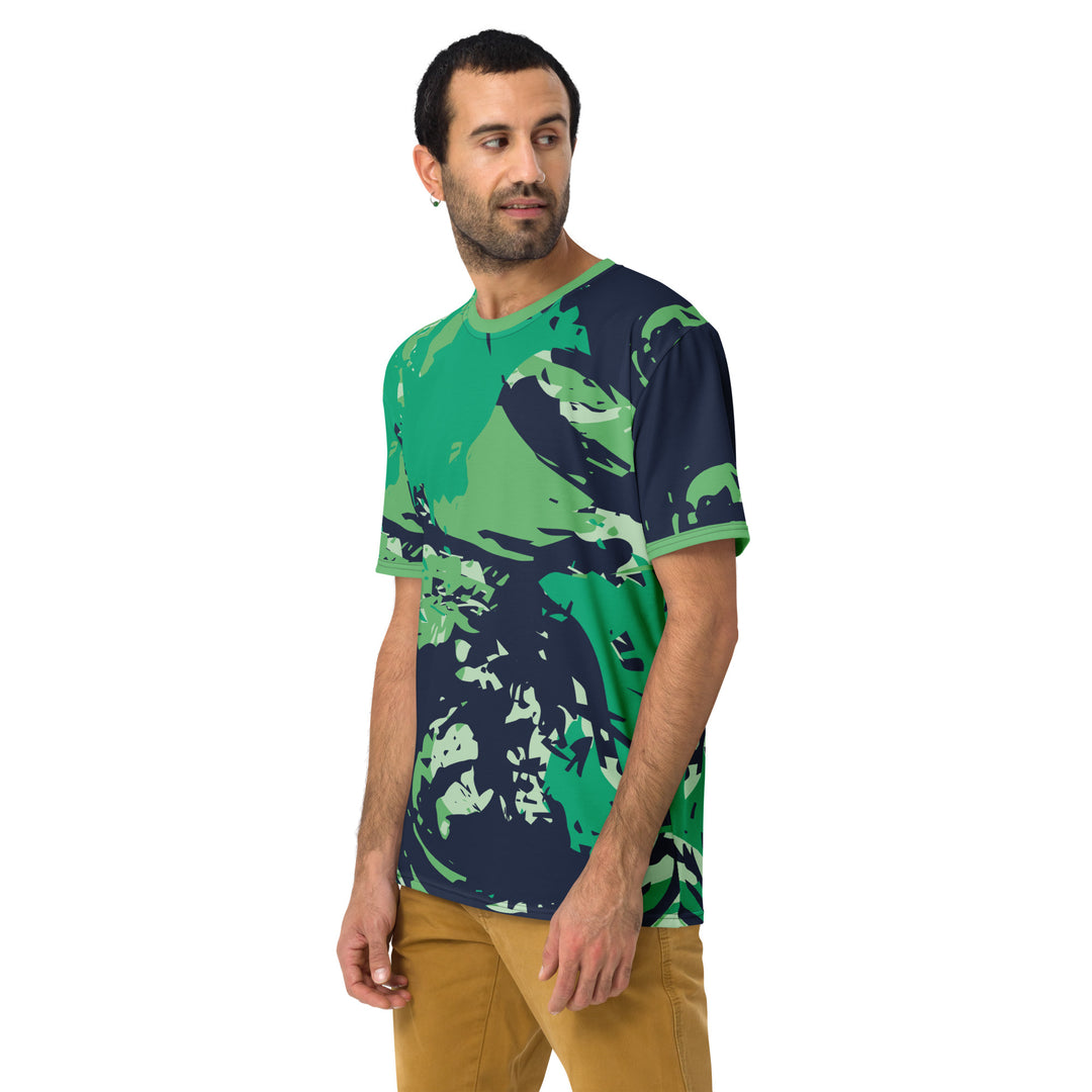 Premium Men's Jersey - Black-Green Twist