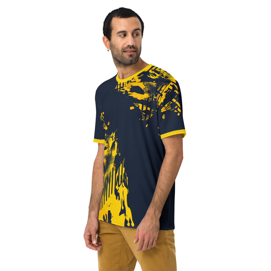 Premium Men's Jersey - Blue-Yellow Rapid