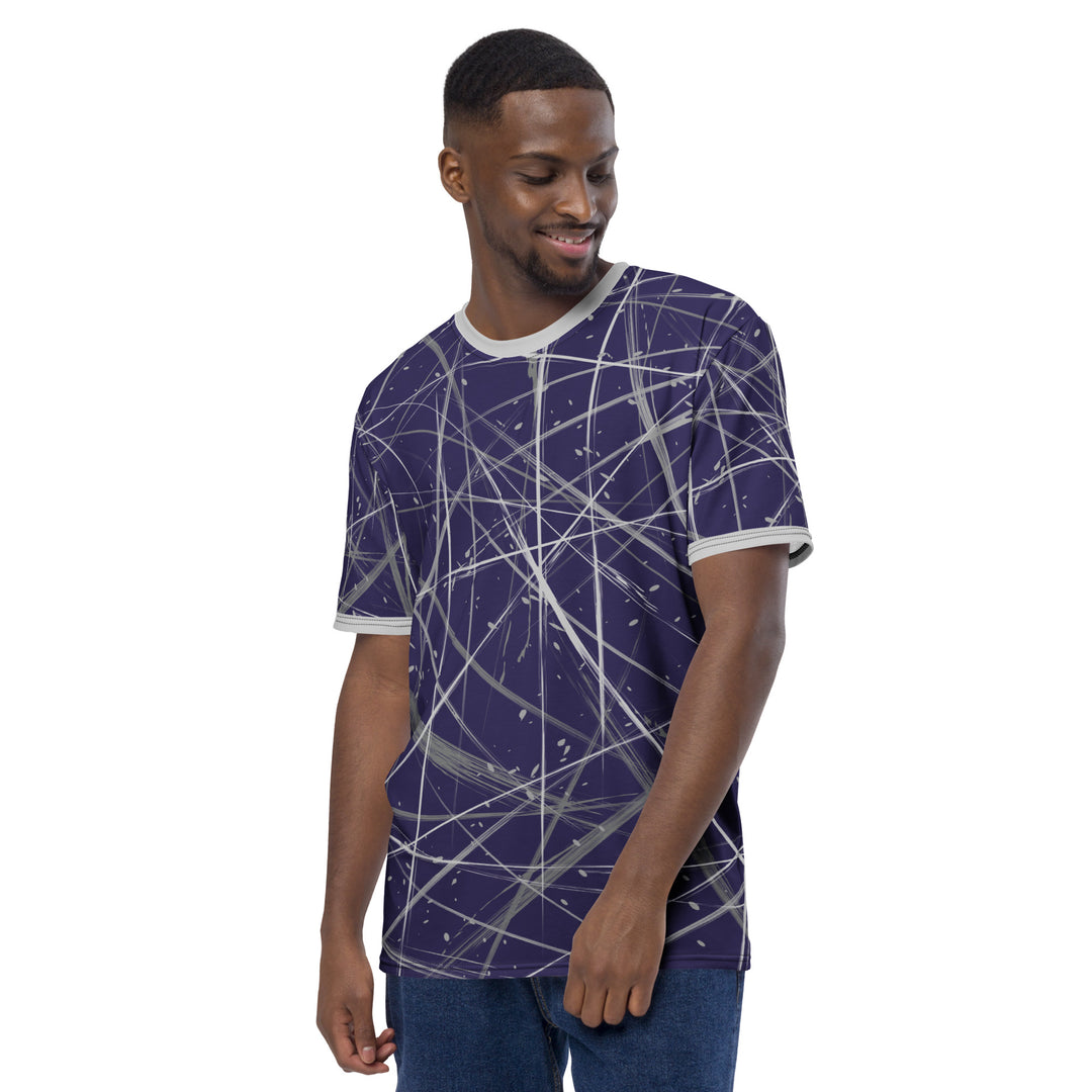 Premium Men's Jersey - Purple-Grey Snow