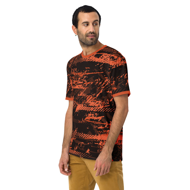 Premium Men's Jersey - Black-Orange Fraction