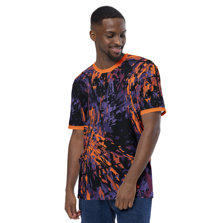 Premium Men's Jersey - Purple-Orange Fragment