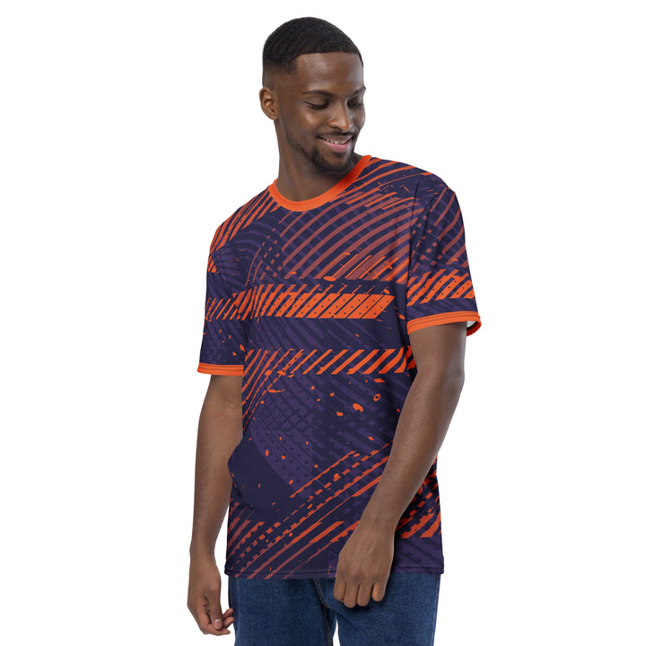 Premium Men's Jersey - Purple-Orange Tracks