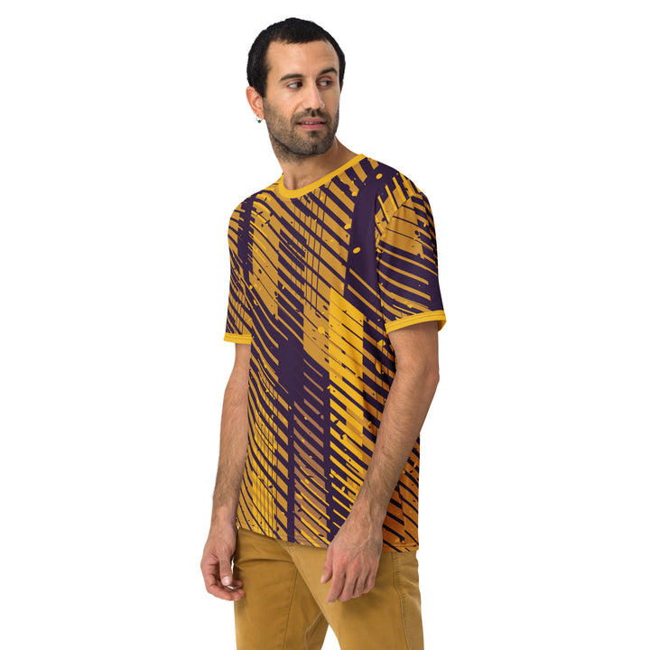 Premium Men's Jersey - Yellow-Purple Tracks