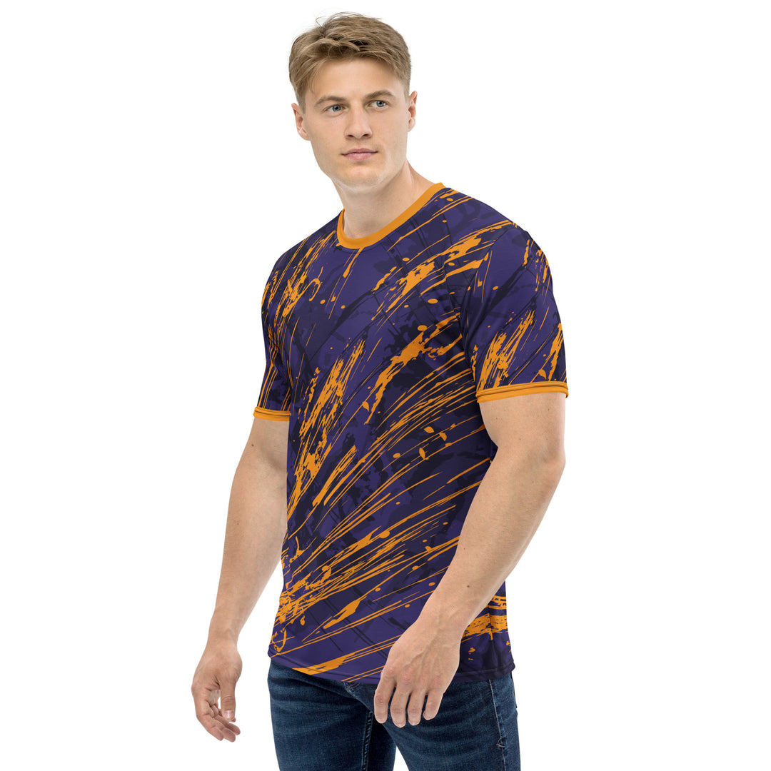 Premium Men's Jersey - Purple-Orange Explosion