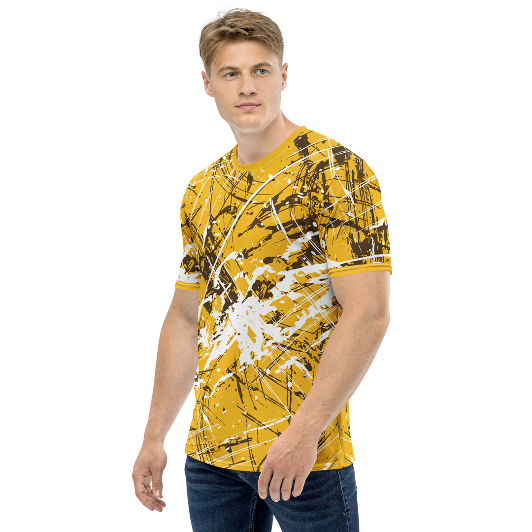 Premium Men's Jersey - Yellow-White Grains