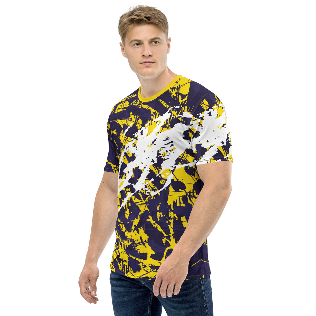 Premium Men's Jersey - Yellow-Purple Cut