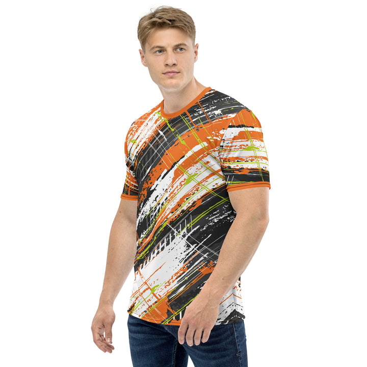 Premium Men's Jersey - Black-Orange Trace