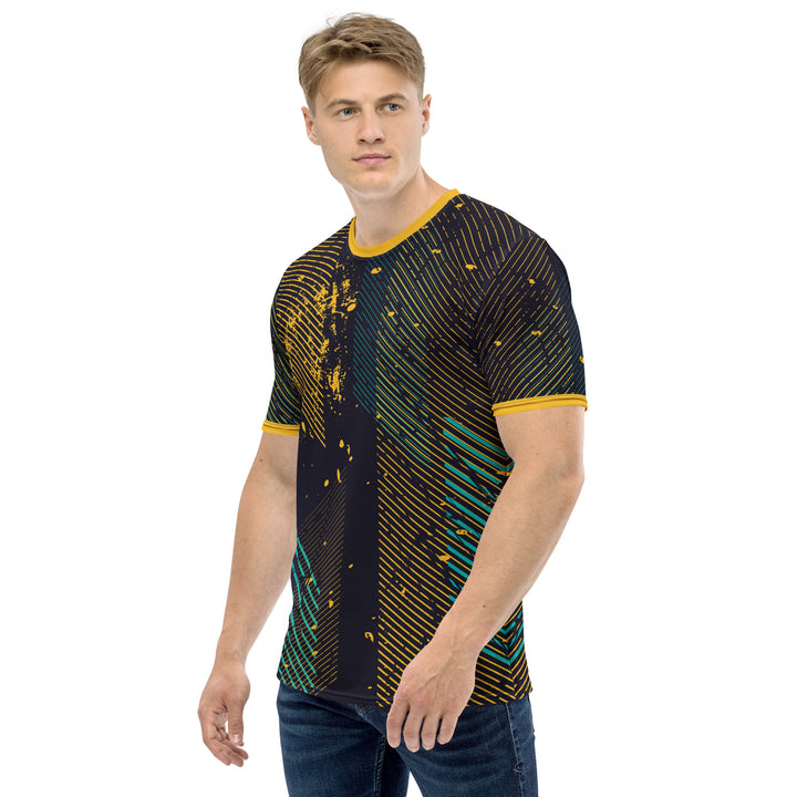 Premium Men's Jersey - Black-Yellow Trace